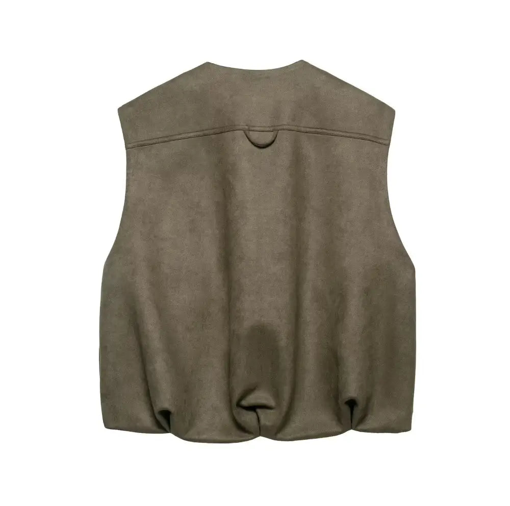 Suede Vest Jacket – Japanese Style Chic Streetwear | same ANTHEM