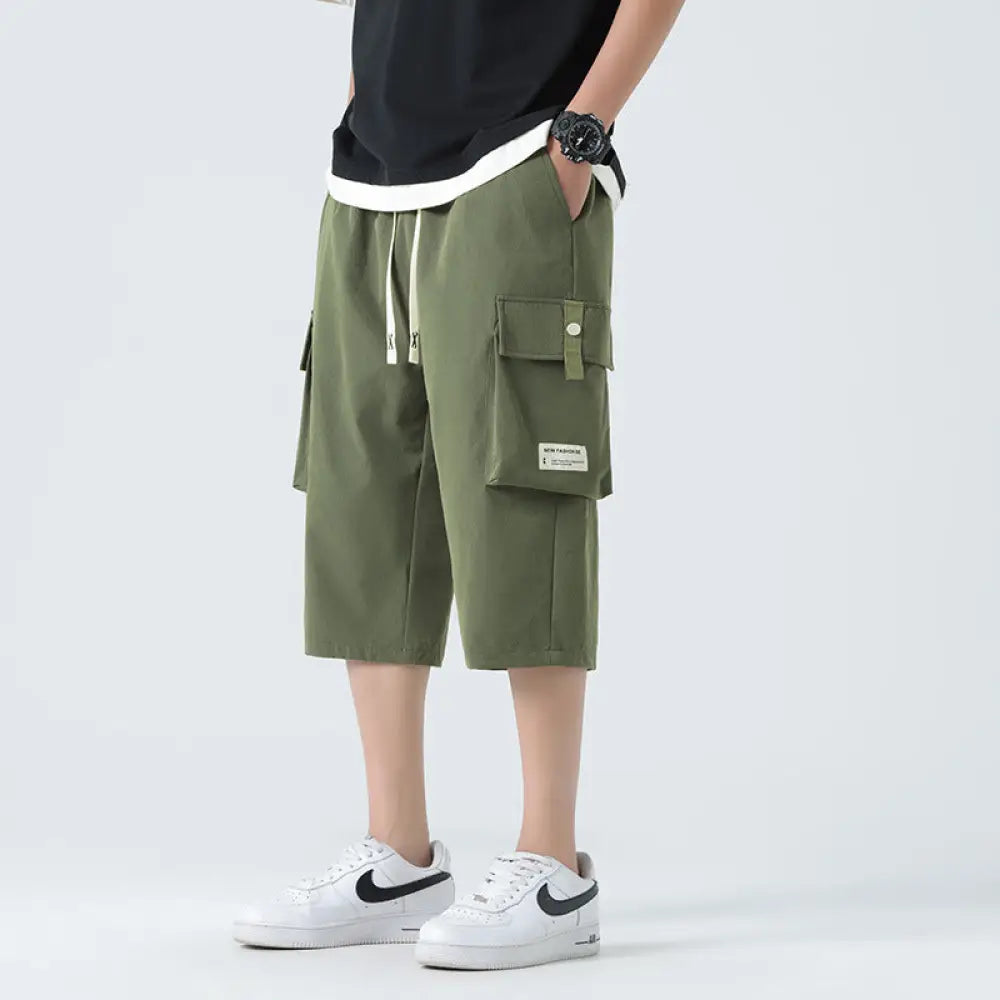 Summer Casual Sports Loose Men’s Pants – Cool & Chill Everyday Style | Same Anthem - 2XL / Avocado Green