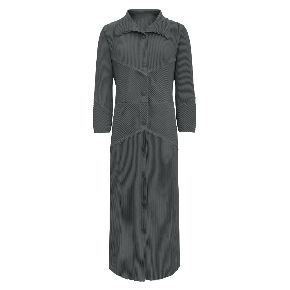 Summer French A-Line Dress – Korean Style Lace-Up Elegance | same ANTHEM - Grey / one size