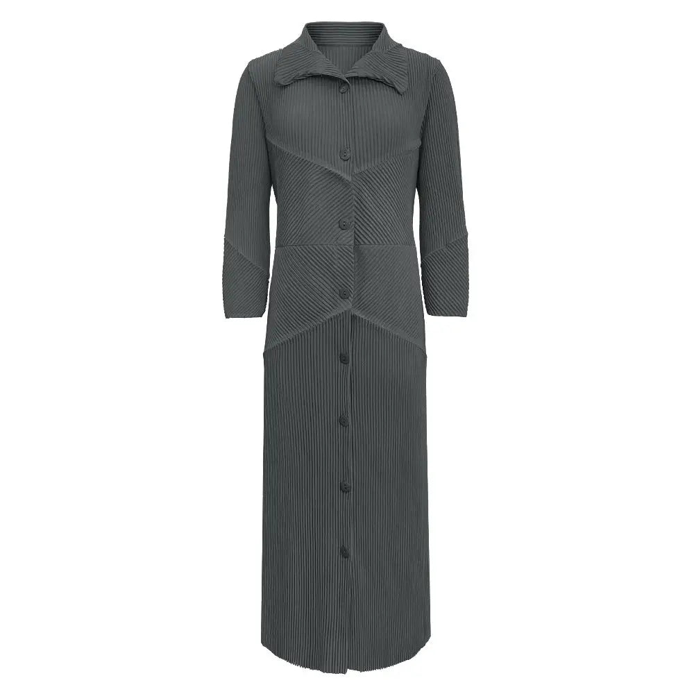 Summer French A-Line Dress – Korean Style Lace-Up Elegance | same ANTHEM - Grey / one size