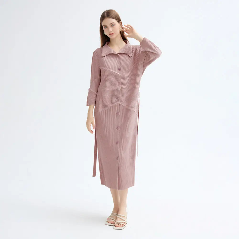 Summer French A-Line Dress – Korean Style Lace-Up Elegance | same ANTHEM