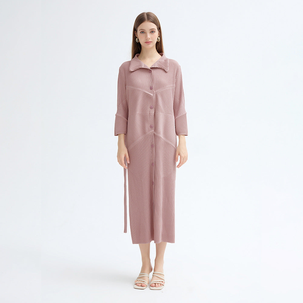 Summer French A-Line Dress – Korean Style Lace-Up Elegance | same ANTHEM