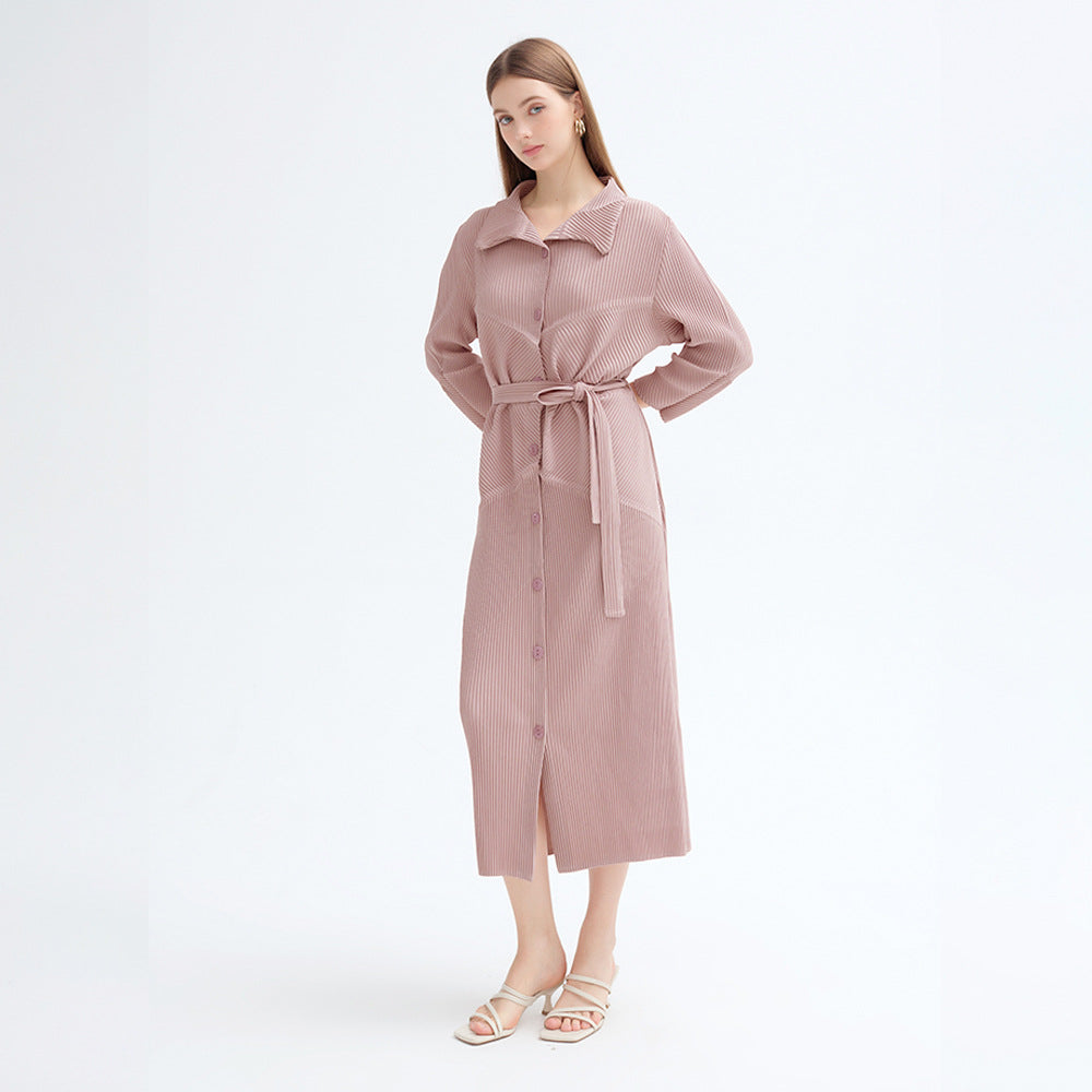Summer French A-Line Dress – Korean Style Lace-Up Elegance | same ANTHEM