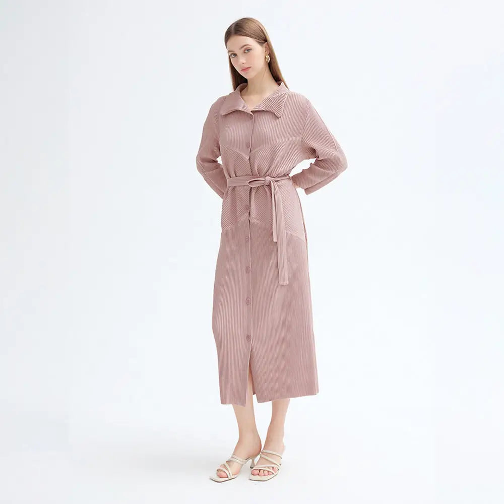 Summer French A-Line Dress – Korean Style Lace-Up Elegance | same ANTHEM