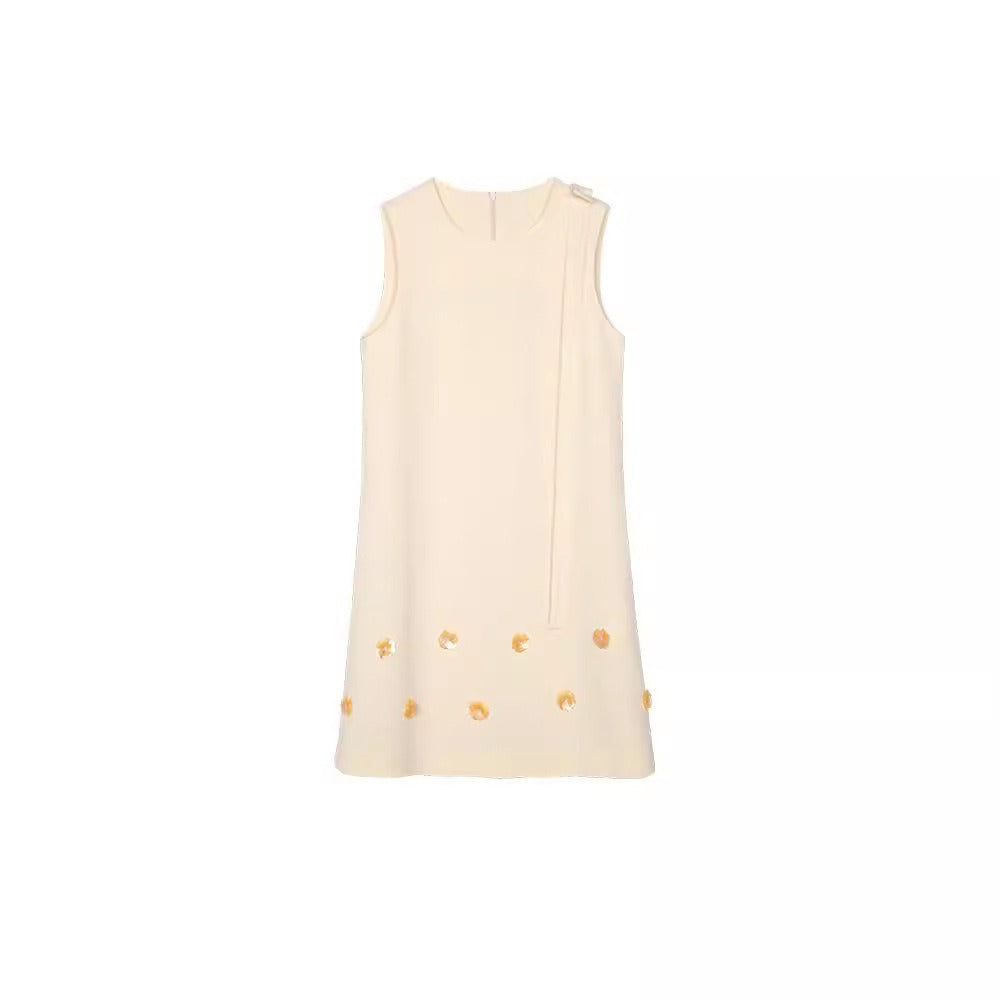 Summer French A-Line Dress – Romantic Dreamy Look | same ANTHEM - Iris Yellow / S