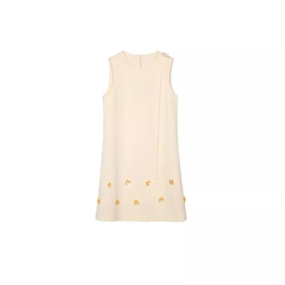 Summer French A-Line Dress – Romantic Dreamy Look | same ANTHEM - Iris Yellow / S