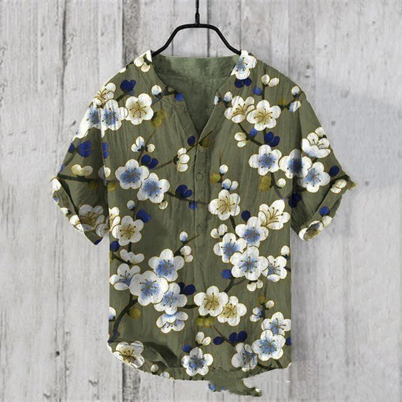 Summer Men’s Printed Shirt – Casual Cool Short Sleeve | same ANTHEM