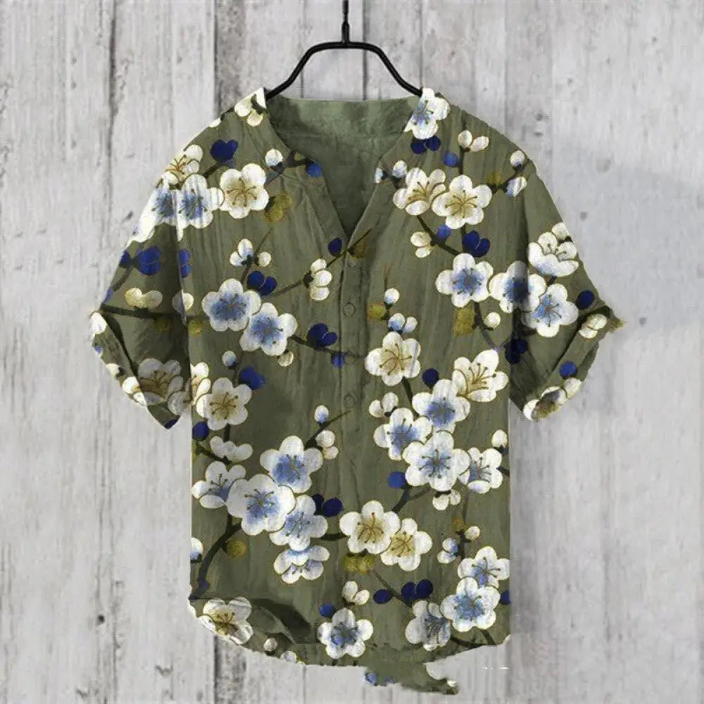 Summer Men’s Printed Shirt – Casual Cool Short Sleeve | same ANTHEM