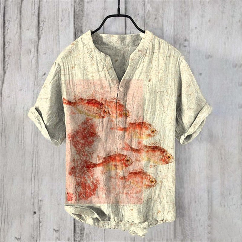 Summer Men’s Printed Shirt – Casual Cool Short Sleeve | same ANTHEM - AUI211 / 5XL