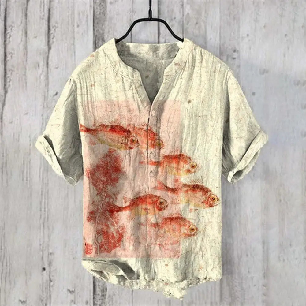 Summer Men’s Printed Shirt – Casual Cool Short Sleeve | same ANTHEM - AUI211 / 5XL