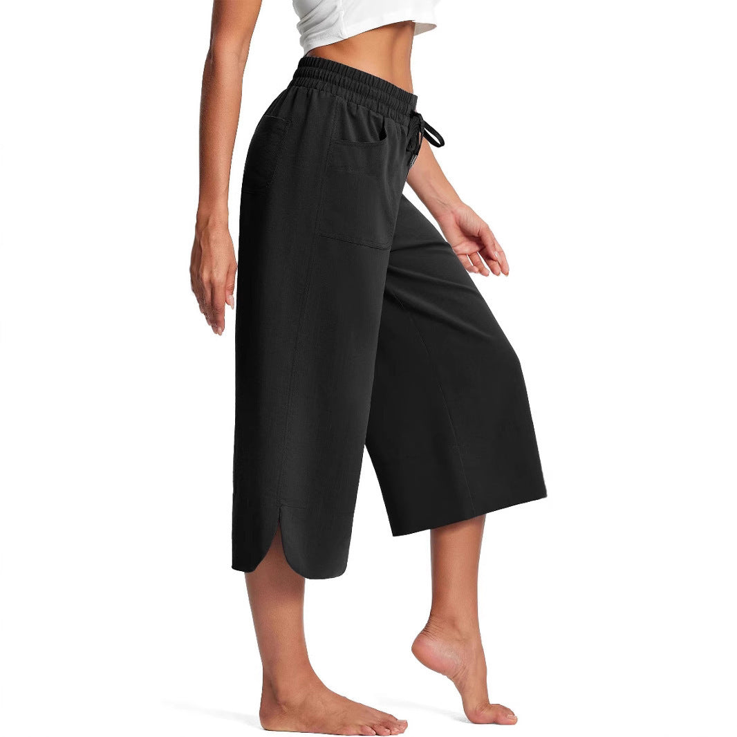 Summer Wide Leg Cropped Pants – Casual Chic Loose Fit | same ANTHEM - Pants
