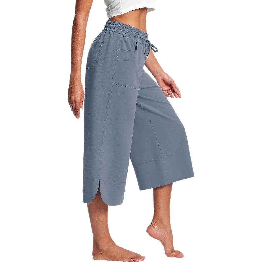 Summer Wide Leg Cropped Pants – Casual Chic Loose Fit | same ANTHEM - Pants