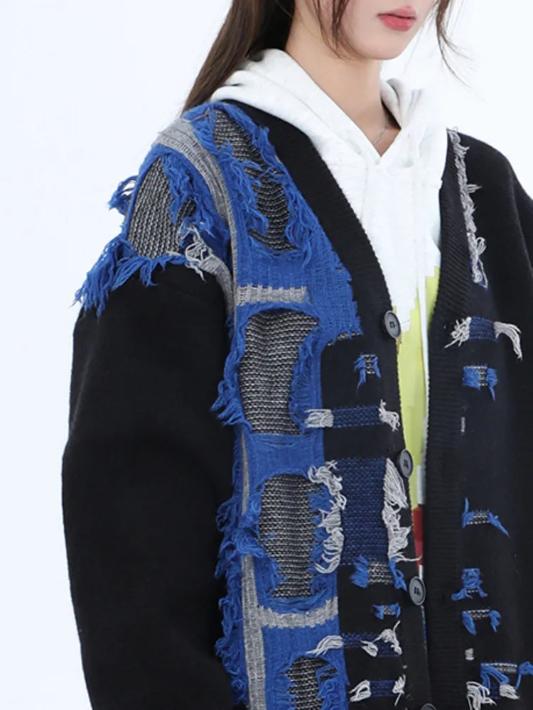 Tassel Loose Knit Cardigan | same ANTHEM.