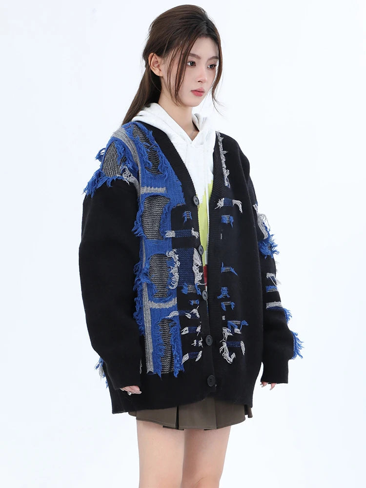 Tassel Loose Knit Cardigan | same ANTHEM.