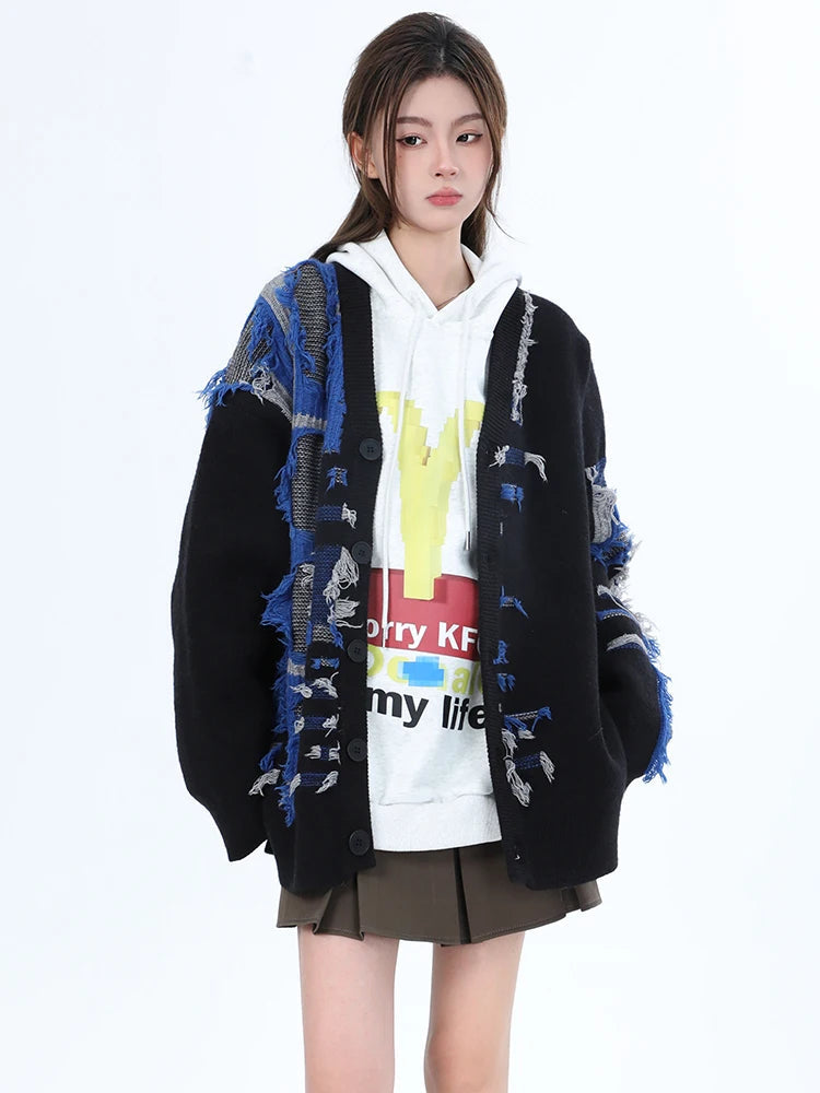 Tassel Loose Knit Cardigan | same ANTHEM.