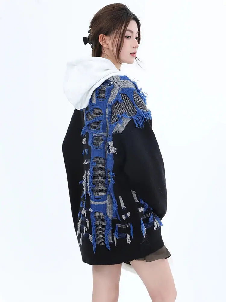 Tassel Loose Knit Cardigan | same ANTHEM.