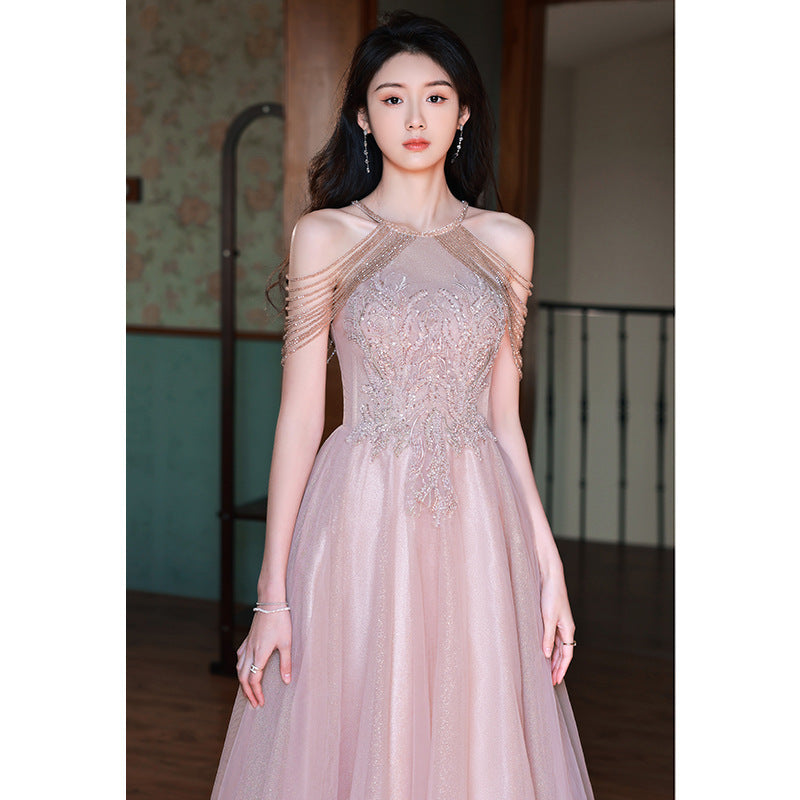 Tassel Night Socialite Light Luxury Sling Dress | Fairy Tale Princess Dress | same ANTHEM