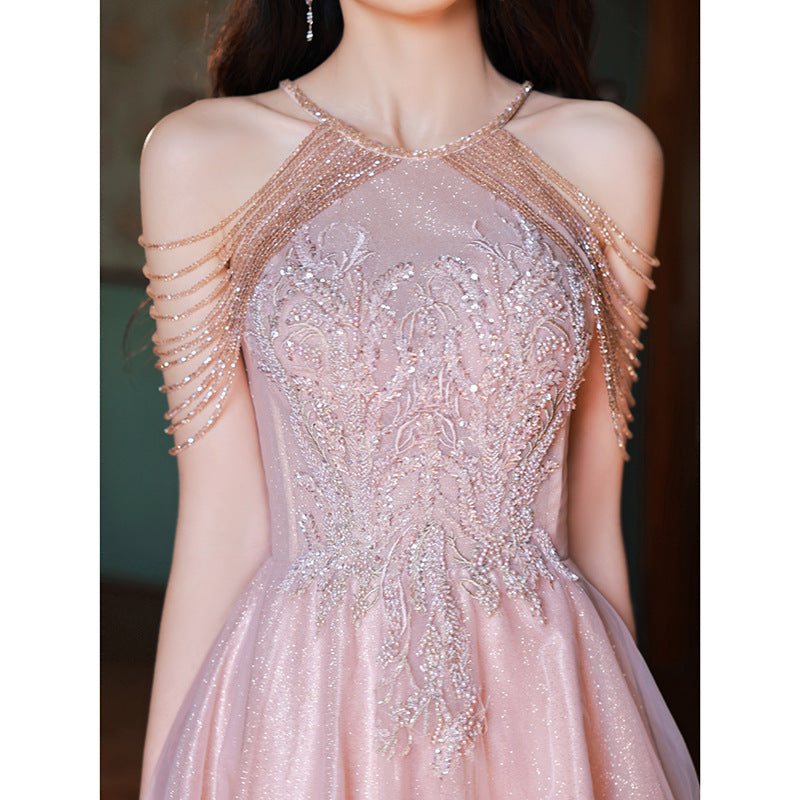 Tassel Night Socialite Light Luxury Sling Dress | Fairy Tale Princess Dress | same ANTHEM