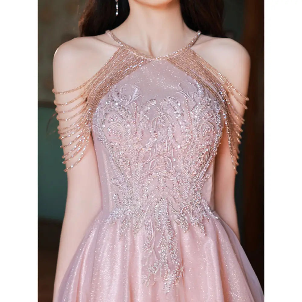 Tassel Night Socialite Light Luxury Sling Dress | Fairy Tale Princess Dress | same ANTHEM