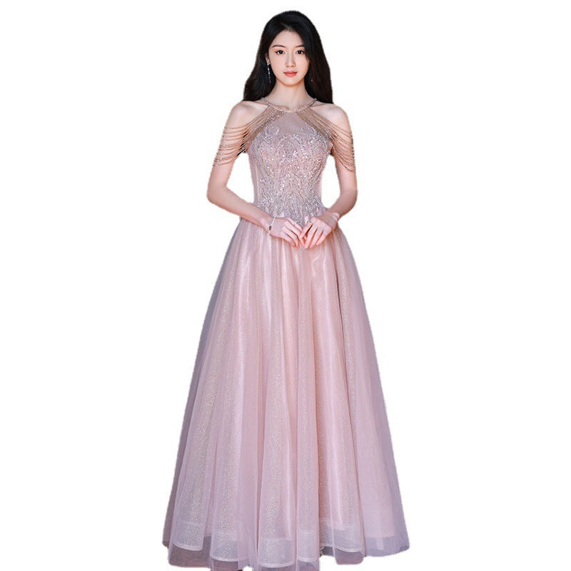 Tassel Night Socialite Light Luxury Sling Dress | Fairy Tale Princess Dress | same ANTHEM