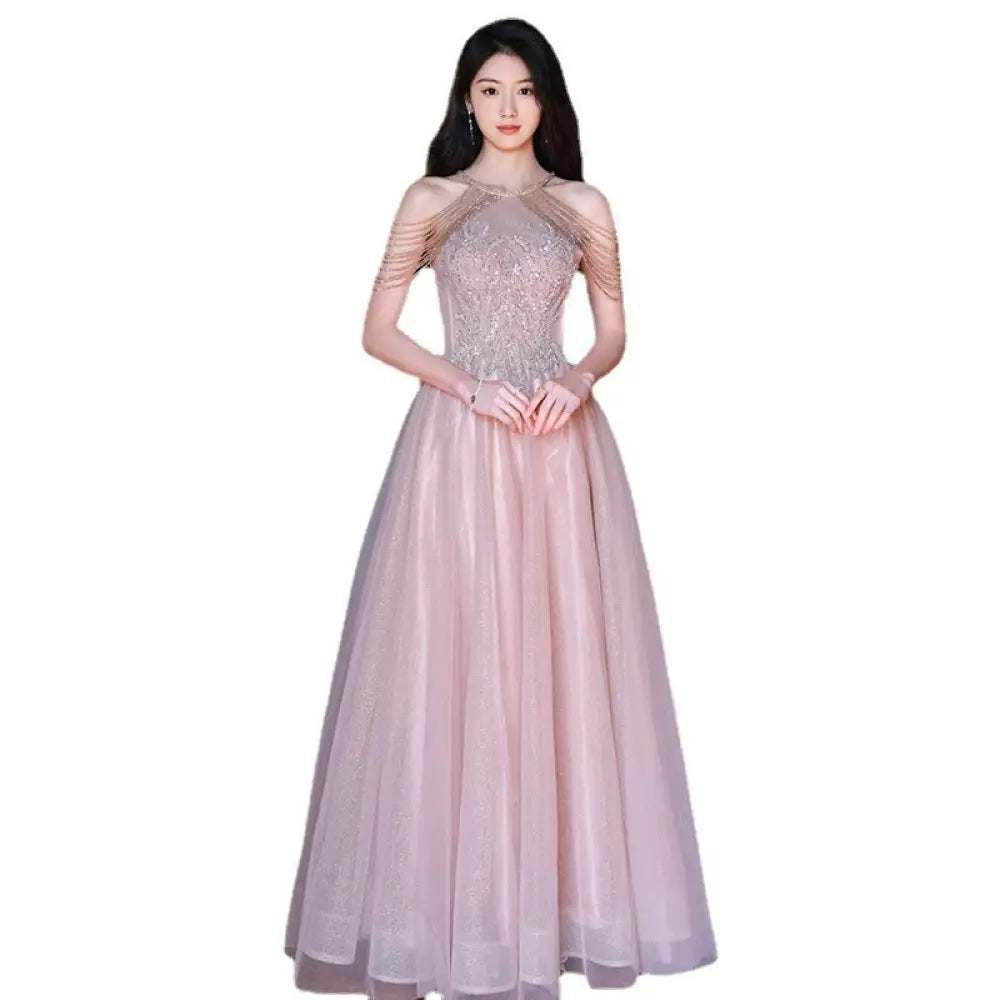 Tassel Night Socialite Light Luxury Sling Dress | Fairy Tale Princess Dress | same ANTHEM