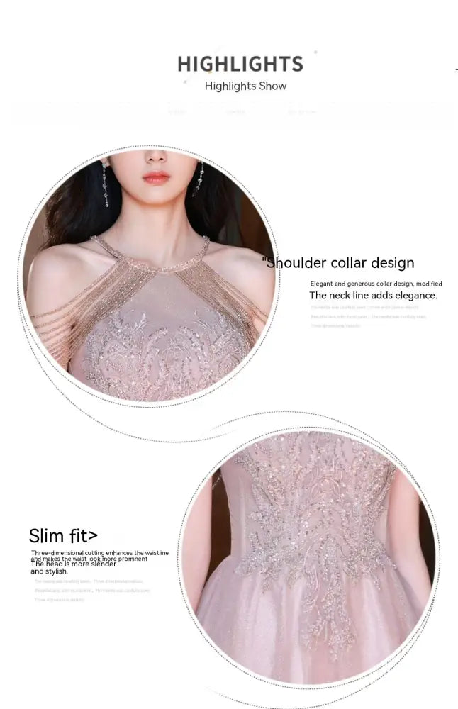 Tassel Night Socialite Light Luxury Sling Dress | Fairy Tale Princess Dress | same ANTHEM