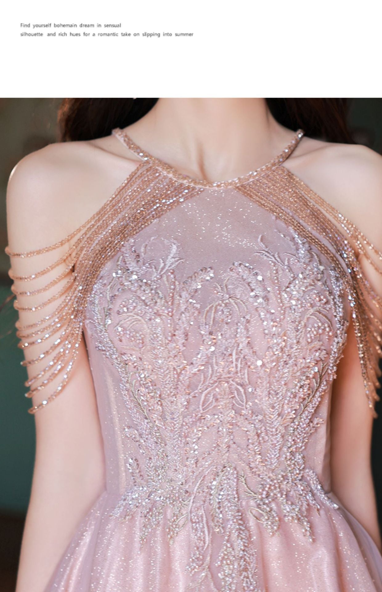 Tassel Night Socialite Light Luxury Sling Dress | Fairy Tale Princess Dress | same ANTHEM