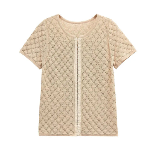 Textured Buckle Knit Top – Soulmate Streetwear | same ANTHEM - khaki / S