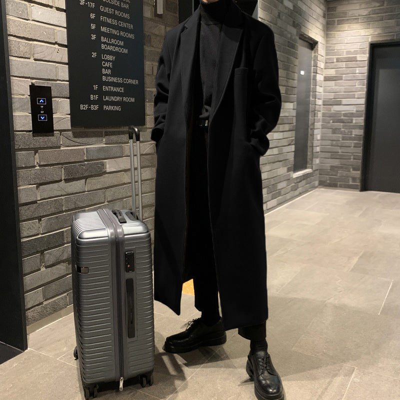 Thickened Belt Woolen Coat for Men | same ANTHEM. Soulmate Streetwear