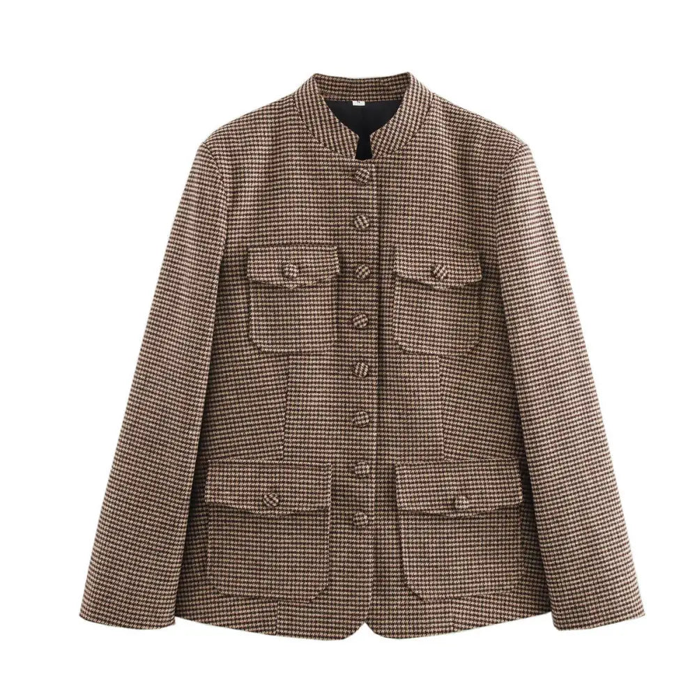 Thousand Bird Suit Jacket – Chic Streetwear Elegance | same ANTHEM - Dark brown / S