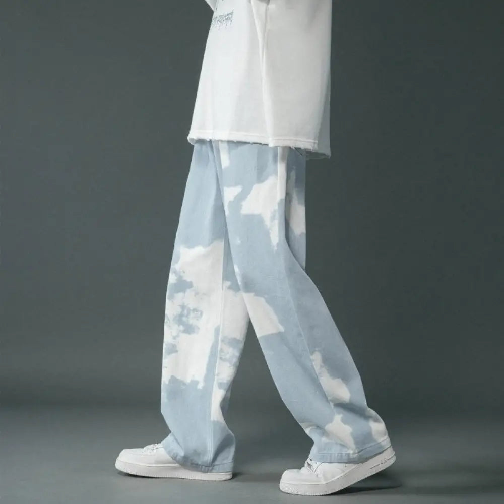 Tie Dyed Denim Straight Leg Pants for Boys – Casual Cool Soulmate Style | Same Anthem - Pants