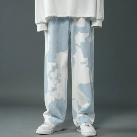 Tie Dyed Denim Straight Leg Pants for Boys – Casual Cool Soulmate Style | Same Anthem - Pants