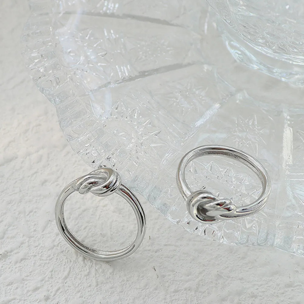 Titanium Steel Knot Ring – Minimalist Statement Jewelry | same ANTHEM.