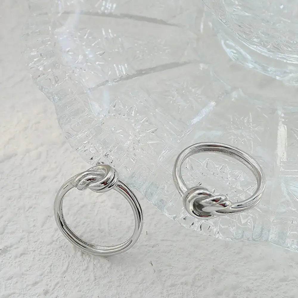 Titanium Steel Knot Ring – Minimalist Statement Jewelry | same ANTHEM.
