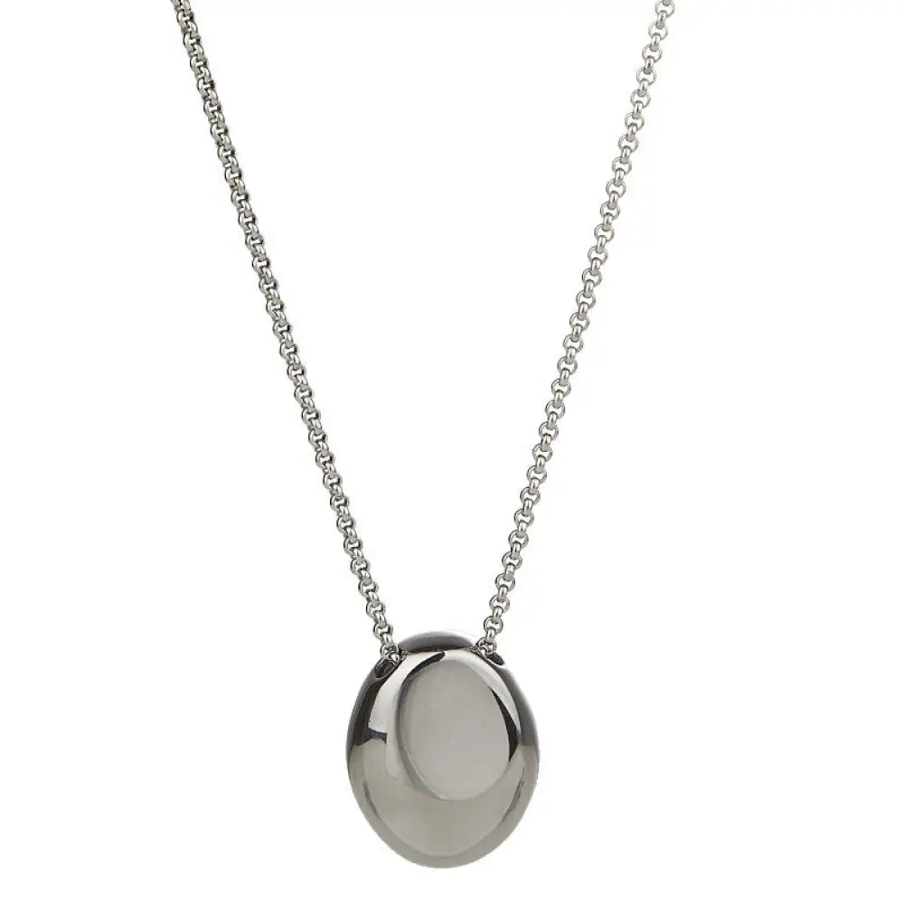 Titanium Steel Oval Pendant Necklace | Light Luxury Soulmate Jewellery | same ANTHEM