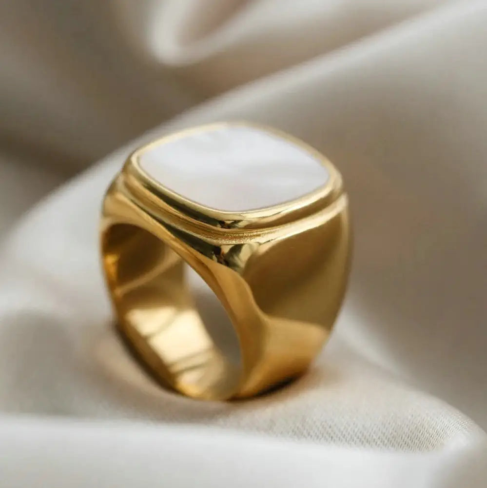Titanium Steel Shell Ring – Soulmate & Best Friend Boho Jewelry | Same Anthem - Jewellery