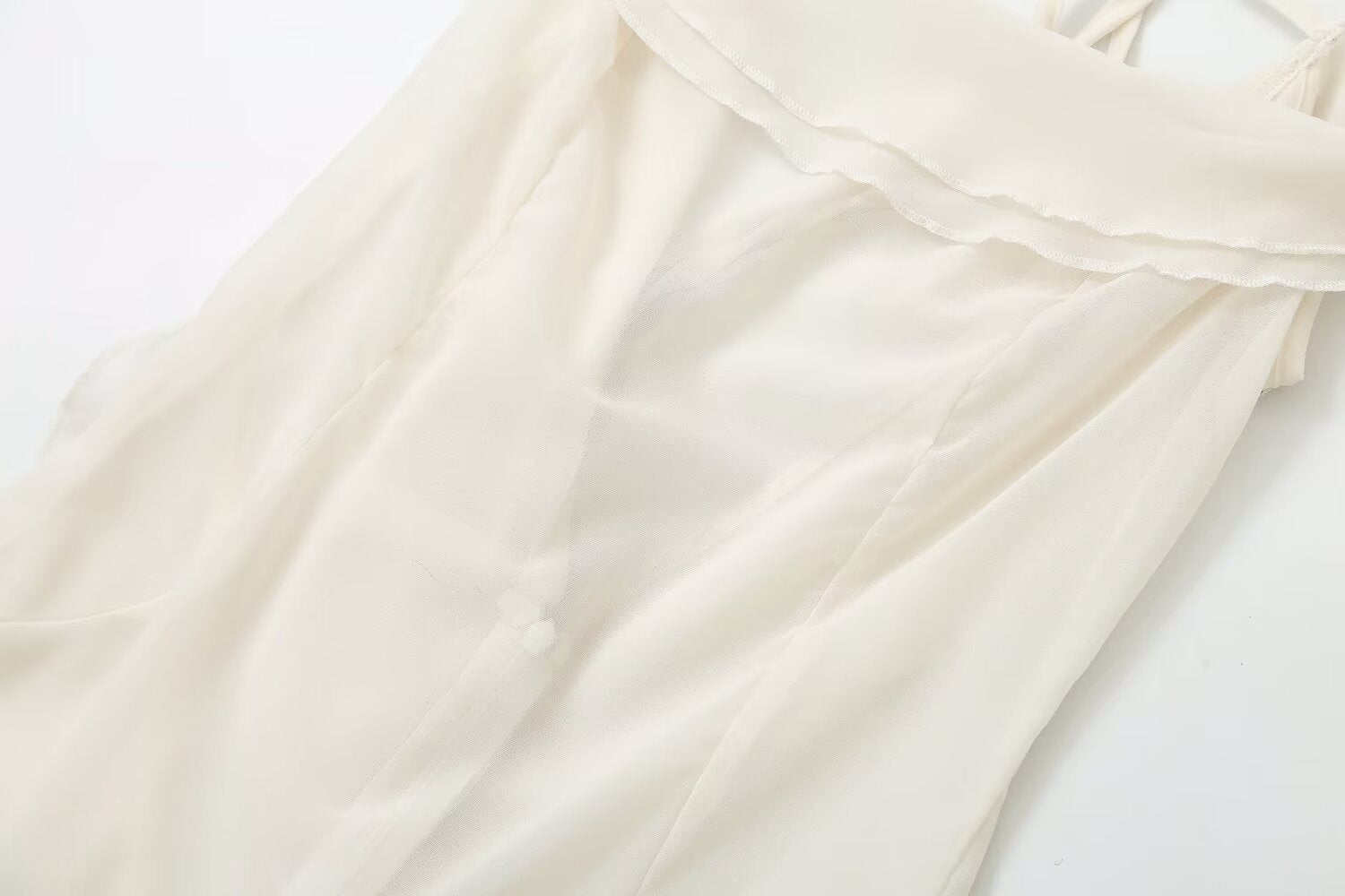 Translucent Chiffon One Shoulder Ruffle Dress – Soulmate Streetwear | same ANTHEM