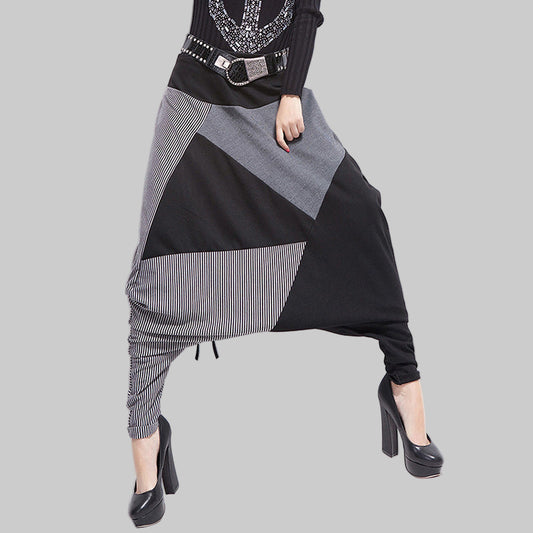 Trendy Street Unisex Baggy Pants – Hip-Hop Big Crotch Trousers | same ANTHEM. - Black / One Size