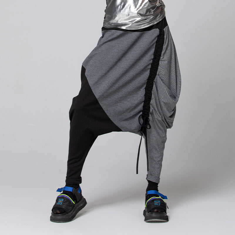 Trendy Street Unisex Baggy Pants – Hip-Hop Big Crotch Trousers | same ANTHEM. - Black / One Size