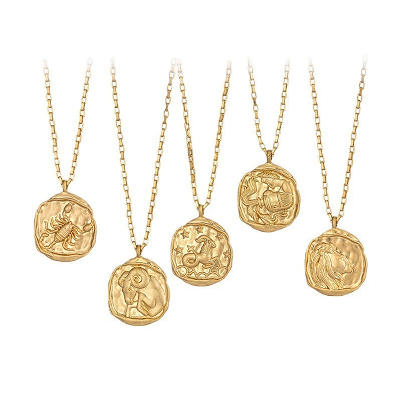 Twelve Constellation Oval Pendant Necklace | Zodiac Jewellery for Soulmates & Lovers | same ANTHEM