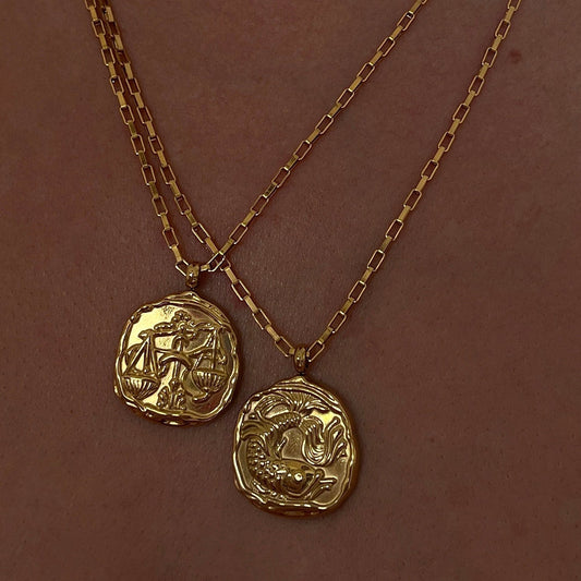 Twelve Constellation Oval Pendant Necklace | Zodiac Jewellery for Soulmates & Lovers | same ANTHEM