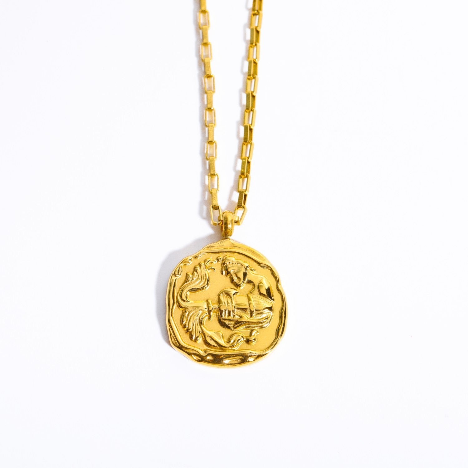 Twelve Constellation Oval Pendant Necklace | Zodiac Jewellery for Soulmates & Lovers | same ANTHEM - Aquarian
