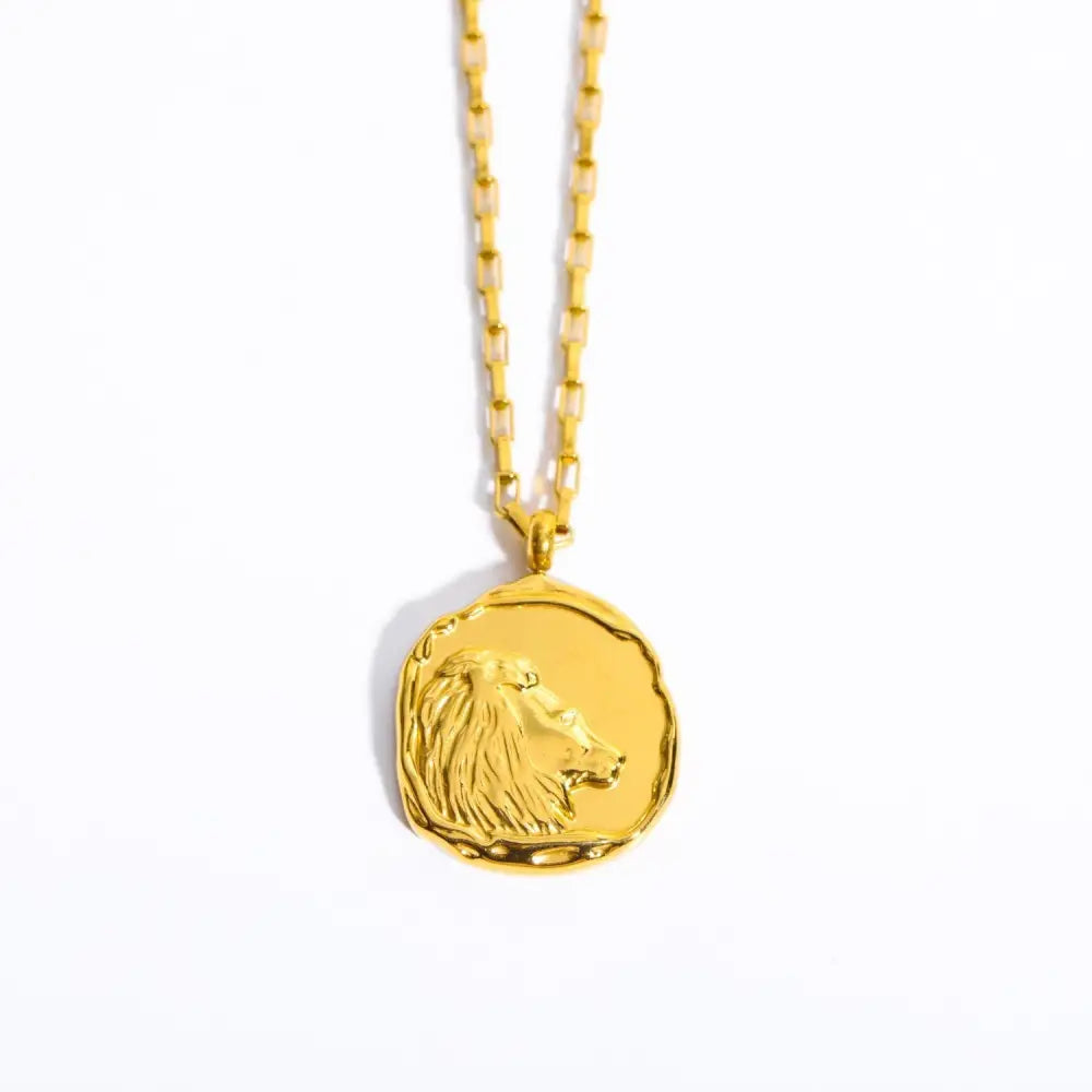 Twelve Constellation Oval Pendant Necklace | Zodiac Jewellery for Soulmates & Lovers | same ANTHEM - Leo