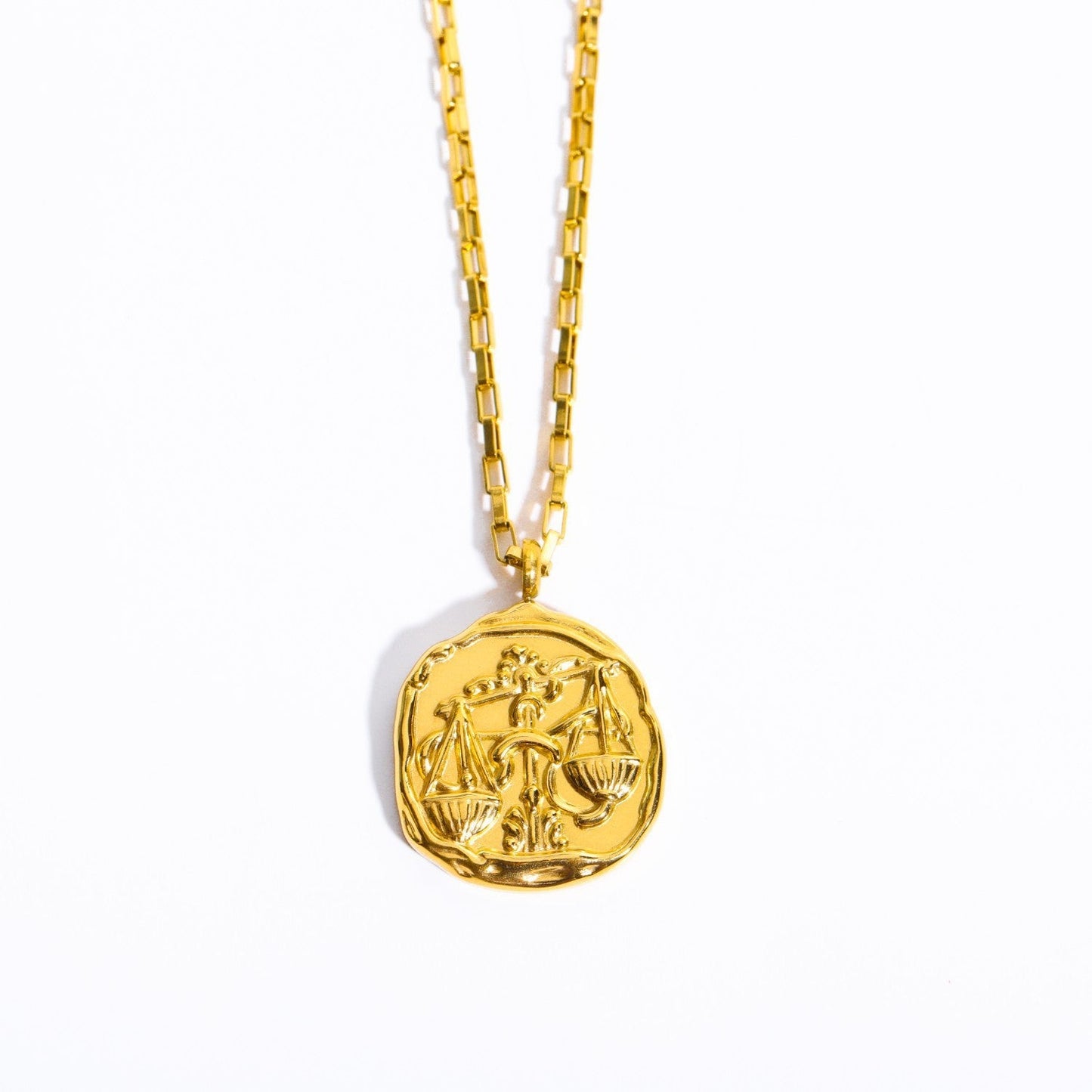 Twelve Constellation Oval Pendant Necklace | Zodiac Jewellery for Soulmates & Lovers | same ANTHEM - Libra