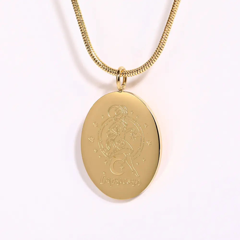 Twelve Constellations Necklace | Minimalist Zodiac Titanium Steel Jewellery | same ANTHEM - Capricorn