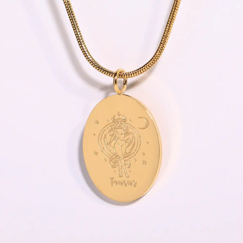 Twelve Constellations Necklace | Minimalist Zodiac Titanium Steel Jewellery | same ANTHEM - Taurus