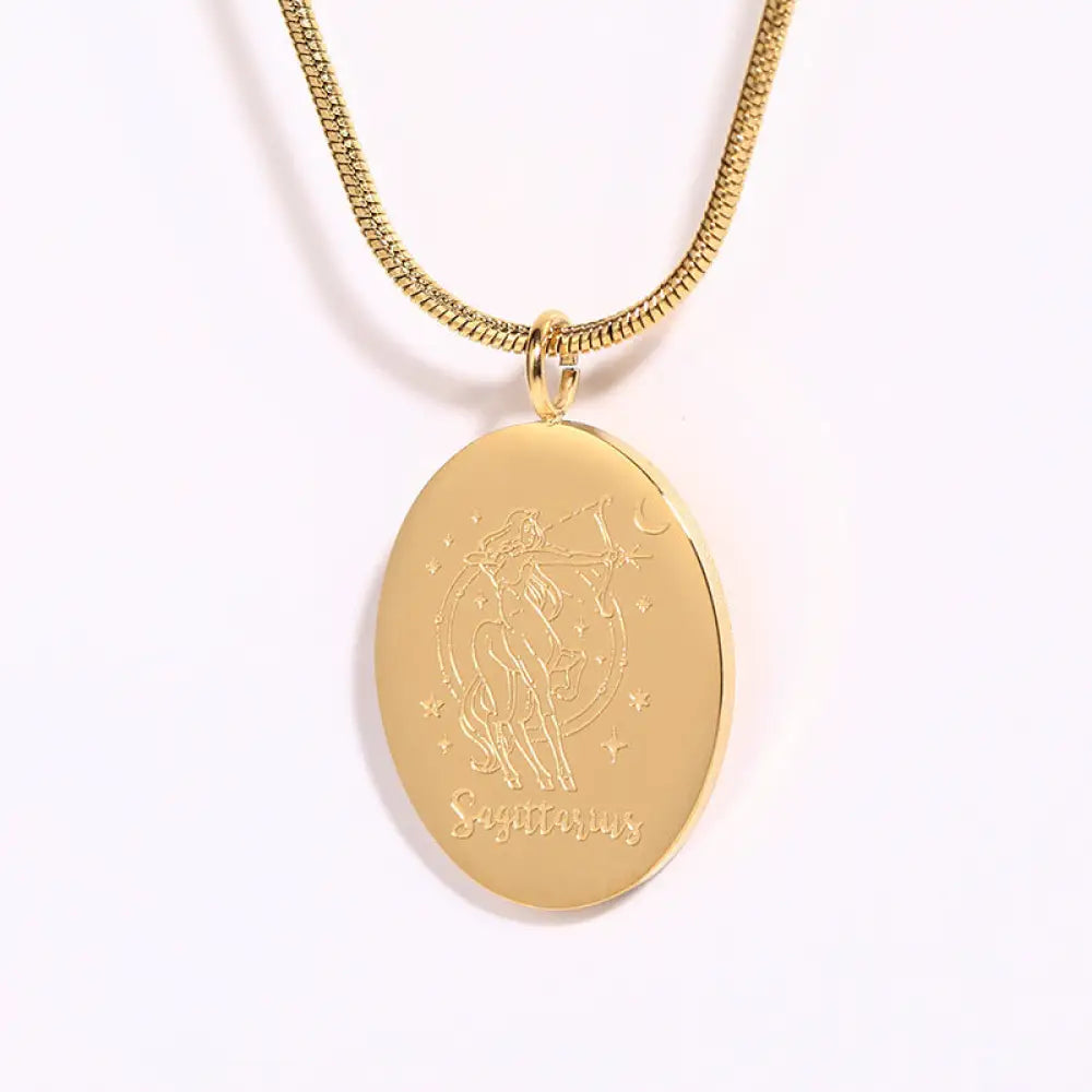 Twelve Constellations Necklace | Minimalist Zodiac Titanium Steel Jewellery | same ANTHEM - Sagittarius