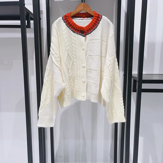 Twisted Knit Asymmetrical Cardigan – same ANTHEM | Dreamy Soulmate Style - sweater / S