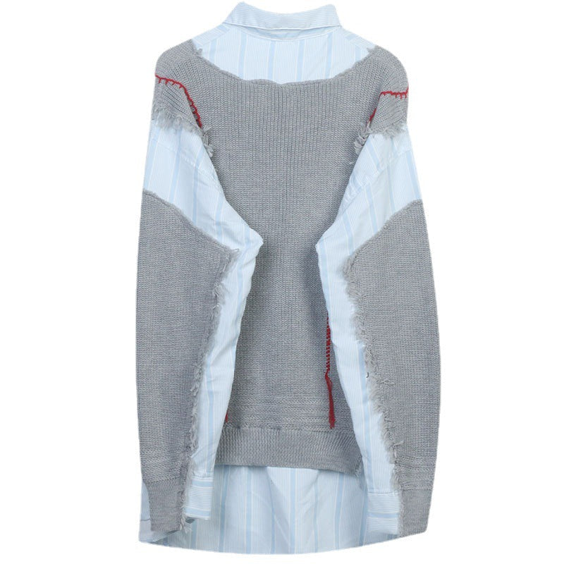 Two-Piece Spliced Sweater – dreamy soulmate streetwear | same ANTHEM.