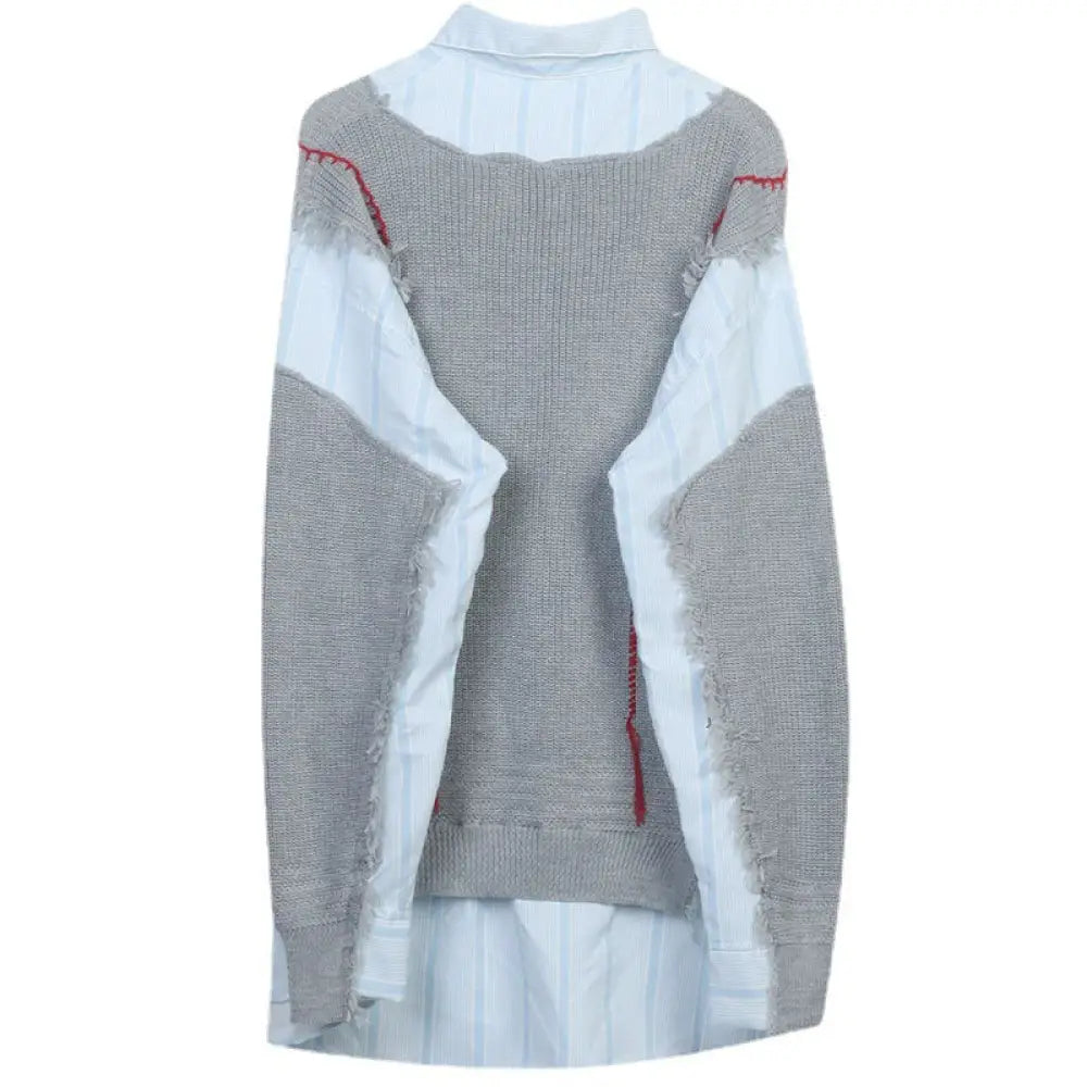 Two-Piece Spliced Sweater – dreamy soulmate streetwear | same ANTHEM.